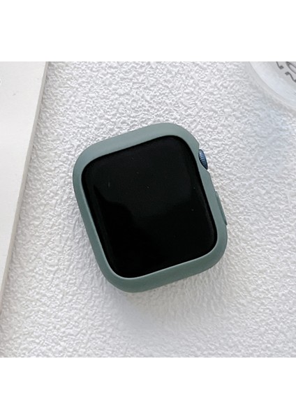 Apple Watch Uyumlu Series 7 45mm İçin Tpu Şeker Renk İzle Kılıf (Yeşil) (Yurt Dışından)