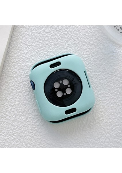 Tpu Şeker Renkli İzle Kılıf Apple Watch Uyumlu Series 7 41mm (Koyu Yeşil) (Yurt Dışından) modelleri