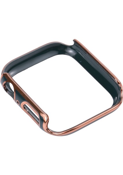 Çift Renkli Galvanik Pc Koruyucu İzle Kılıf Apple Watch Uyumlu Serisi 3 & 2 & 1 38mm (Gül Altın Kenar + Yeşil Arka Plan) (Yurt Dışından) modelleri