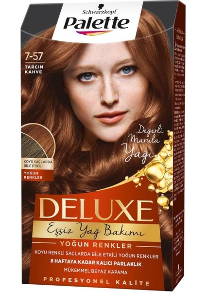 Deluxe Saç Boyası 7.57 Tarçın Kahve x 3 Adet