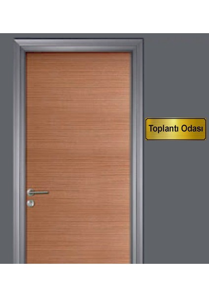 Altın Renk 10 x 20 cm Toplantı Odası Yazılı Metal Yönlendirme Levhası fiyatları