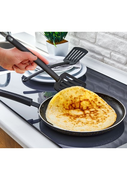 Pratik Yanmaz Yapışmaz Teflon Spatula | 220 Dereceye Dayanıklı Teflon Servis Spatulası | 1 Adet