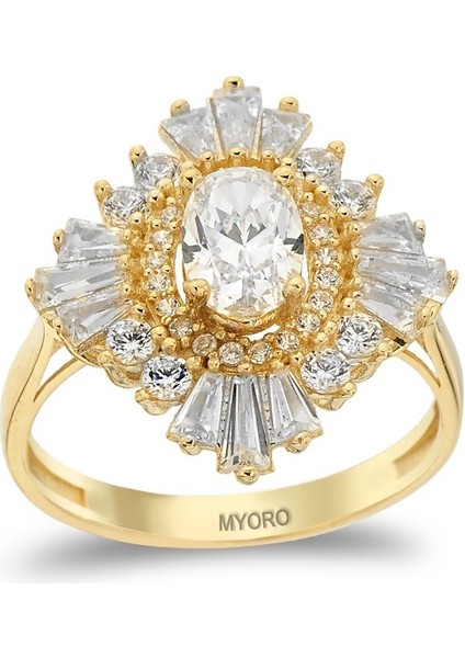 14 Ayar Baget Taşlı Fantezi Yüzük fiyatları