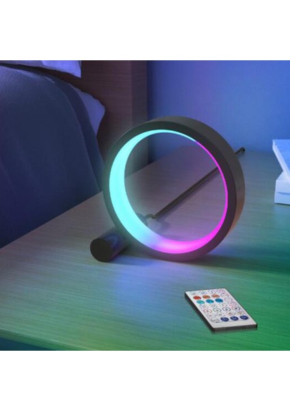 LED Rgb Pikap Ritim Müzik Notu Nightlight Uzaktan Kumanda Uygulama Kontrolü 6 Inç