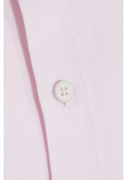 Erkek Pembe Slim Fit %100 Pamuk Gömlek modelleri