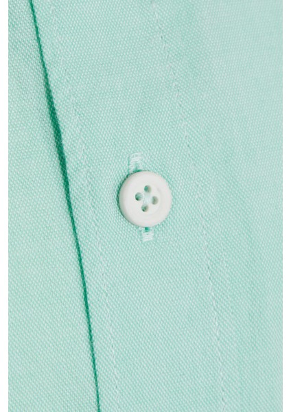 Erkek Yeşil Slim Fit %100 Pamuk Gömlek modelleri