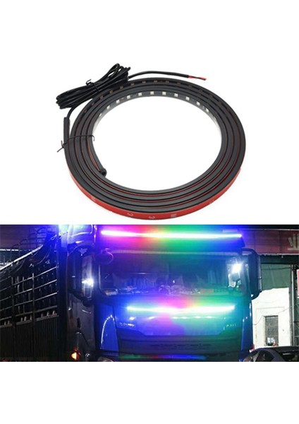 LED Şerit Işıkları 24V Uyarı Sürüş Işıkları Araba Kamyonu Için Park Lambası 2.4m