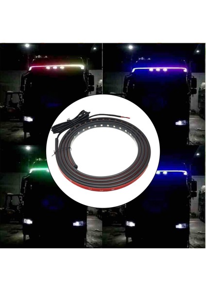 LED Şerit Işıkları 24V Uyarı Sürüş Işıkları Araba Kamyonu Için Park Lambası 2.4m
