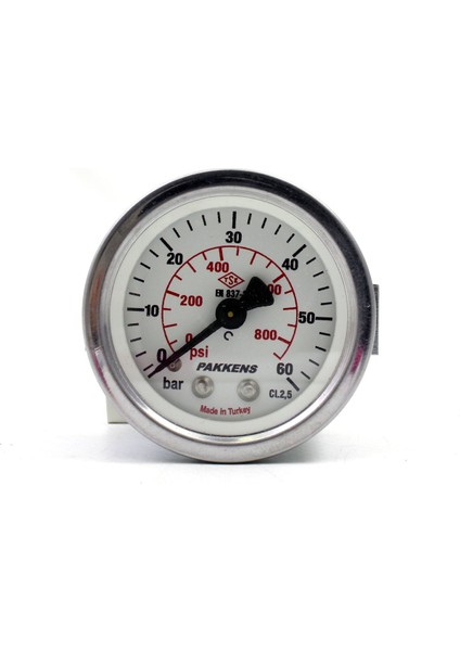 0-60 Bar 63 mm Arkadan Bağlantılı Panotipi Kuru Manometre G 1/4 inç