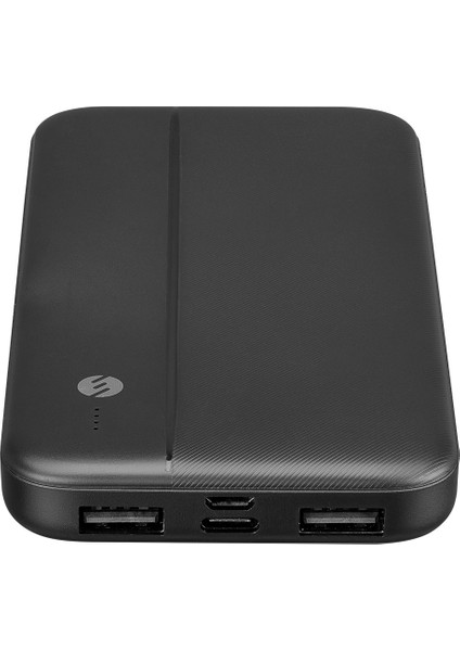 S-link IP-G10N 10000mAh Micro+Type C Girişli Powerbank Siyah Taşınabilir Pil Şarj Cihazı