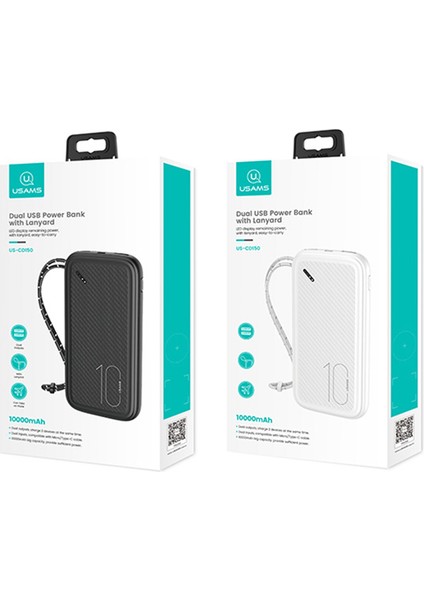 US-CD150 PB56 Dual-Usb 10000MAH Power Bank Harıcı Şarj fırsatları