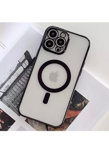 Apple iPhone 13 Pro Max Uyumlu Magsafe Özellikli Şeffaf Kılıf