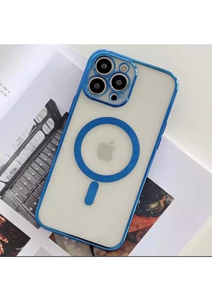 Apple iPhone 13 Pro Max Uyumlu Magsafe Özellikli Şeffaf Kılıf