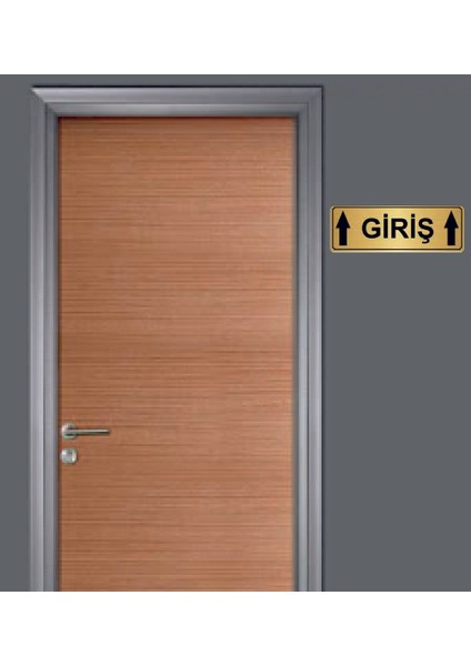 Altın Renk 10 x 20 cm Giriş Yukarı Yazılı Metal Metal Yönlendirme Levhası fiyatları