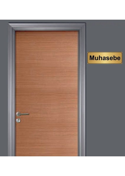 Altın Renk 10 x 20 cm Muhasebe Yazılı Metal Yönlendirme Levhası fiyatları