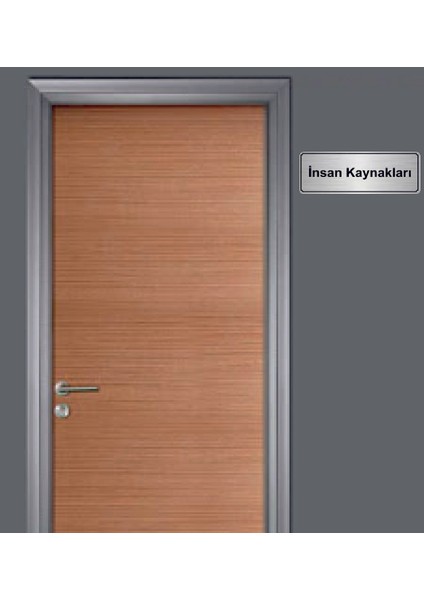 Gümüş Renk 10 x 20 cm Insan Kaynakları Yazılı Metal Yönlendirme Levhası fiyatları