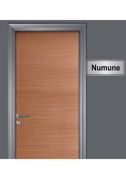 Gümüş Renk 10 x 20 cm Numune Yazılı Metal Yönlendirme Levhası fiyatları