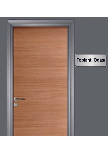Gümüş Renk 10 x 20 cm Toplantı Odası Yazılı Metal Yönlendirme Levhası fiyatları