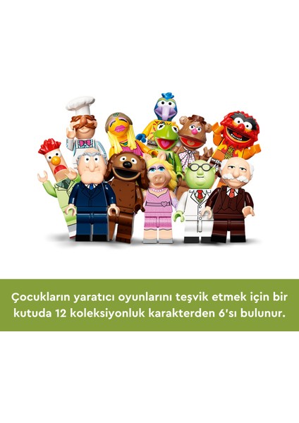 ® Minifigures The Muppets 6#lı Paket 71035 - 5 Yaş ve Üzeri Çocuklar Için Yaratıcı Oyuncak Yapım Seti (6 Paketten Oluşan Set)