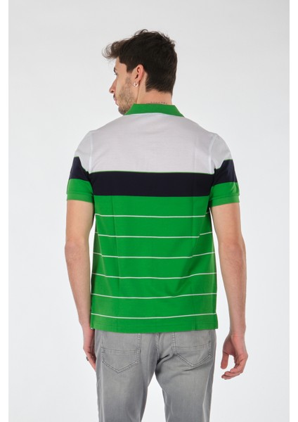 Minimalist Çizgili Erkek Polo Yaka T-Shirt - Kısa Kol indirimleri