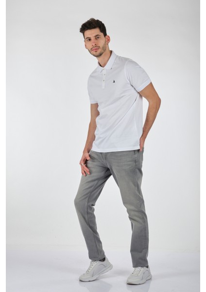 Minimalist Polo Yaka Kısa Kol Erkek T-Shirt - Regular Fit fiyatları