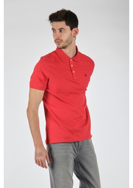 Minimalist Polo Yaka Kısa Kol Erkek T-Shirt - Regular Fit fiyatları
