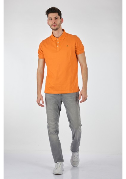 Minimalist Polo Yaka Kısa Kol Erkek T-Shirt - Regular Fit fiyatları