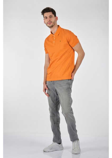 Minimalist Polo Yaka Kısa Kol Erkek T-Shirt - Regular Fit modelleri