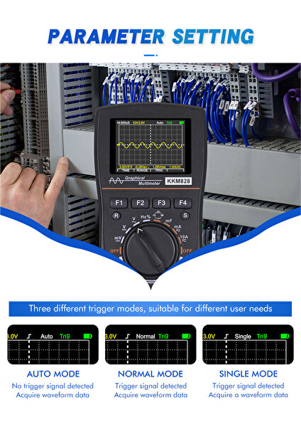 Kkmoon KKM828 Akıllı Grafik Dijital Osiloskop Multimetre (Yurt Dışından)