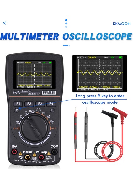 Kkmoon KKM828 Akıllı Grafik Dijital Osiloskop Multimetre (Yurt Dışından)