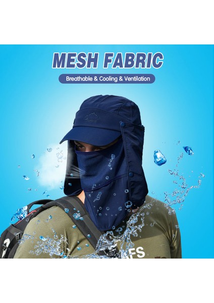 Unisex Çok Fonksiyonlu Güneşlik Şapka 360 ° Güneş Kremi (Yurt Dışından) modelleri