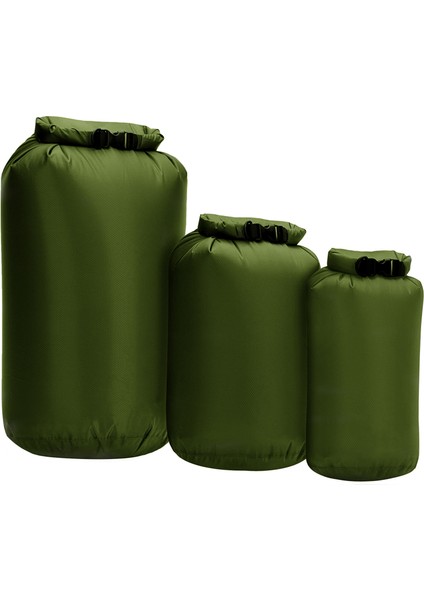 3 Adet Su Geçirmez Kuru Çanta Rulo Kayaking Tekne Balıkçılık (Yurt Dışından)
