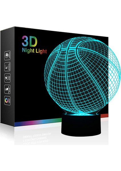 3D LED Gece Lambası (Yurt Dışından)