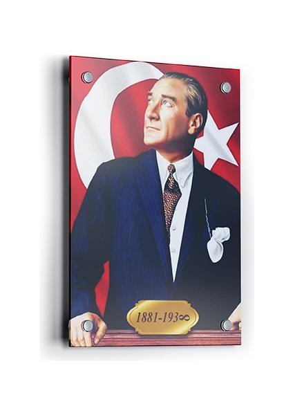 Cam - Fleksi Tablo - Atatürk 35X50 cm - 4.8 mm