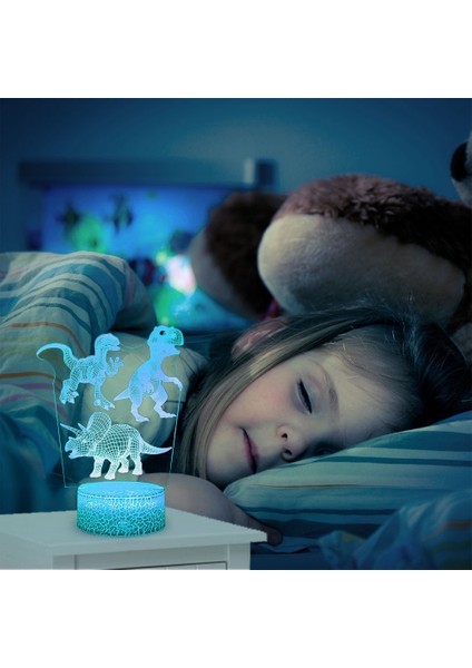 3D LED Gece Lambası (Yurt Dışından)