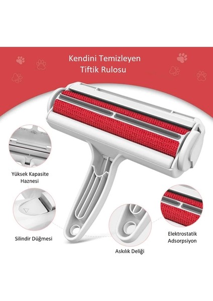 Hazneli Tüy Toplayıcı Rulo Gırgır