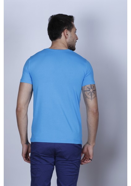 Battal Beden Bisiklet Yaka Erkek T-Shirt (Slım-Fıt Kalıbında) fırsatları