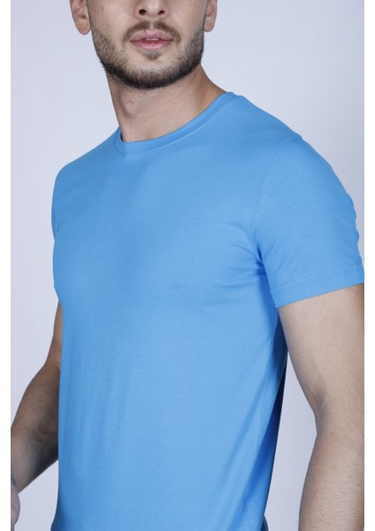 Battal Beden Bisiklet Yaka Erkek T-Shirt (Slım-Fıt Kalıbında) indirimleri