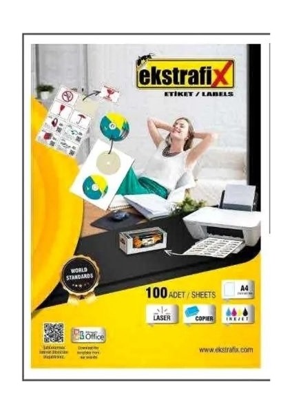 Lazer Etiket - FİX5510 - 105X56 mm