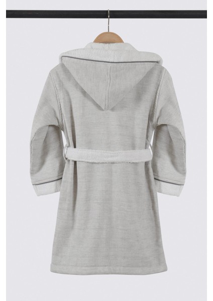 Hasna Erkek Çocuk Bornoz Organik Pamuk Keten Melanj Gri modelleri