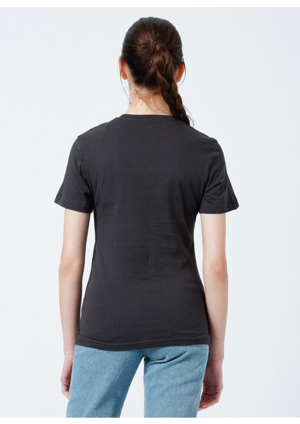 222 LCF 242021 Bisiklet Yaka Oversized Baskılı Antrasit Kadın T-Shirt indirimleri