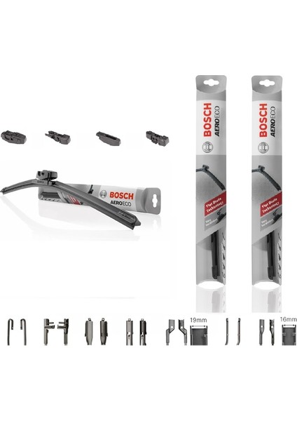 Fiat Linea (2007-) Ön Silecek Muz Tipi Takım Aeroeco