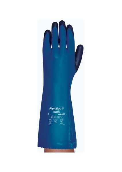 Alphatec 04-005 Nitril Pvc Kimyasal Iş Eldiveni fiyatları