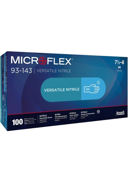 Microflex 93-143 Kavrama Performanslı Kimyasal Dirençli Nitril Eldiven fiyatları
