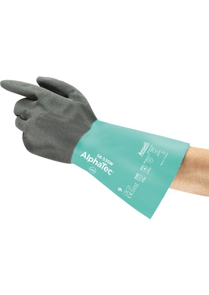 Alphatec 58-535W Isı Kimyasal ve Sıvı Korumalı Antistatik Iş Eldiveni fiyatları