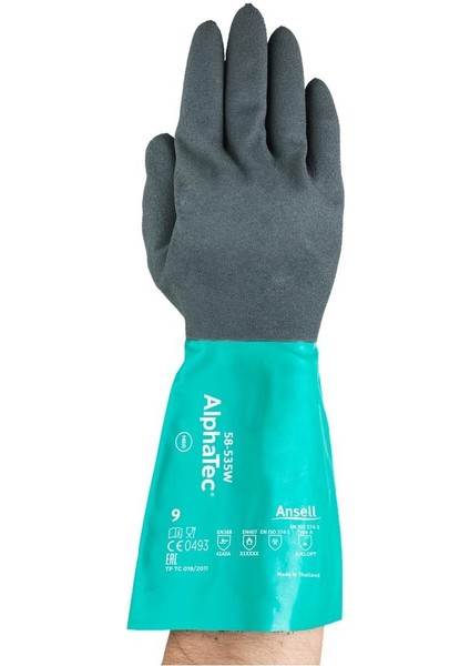 Alphatec 58-535W Isı Kimyasal ve Sıvı Korumalı Antistatik Iş Eldiveni modelleri