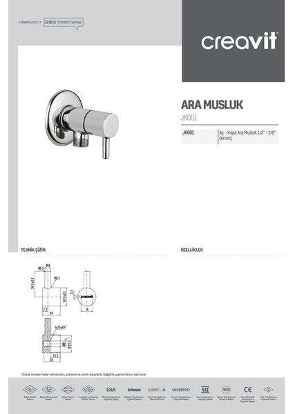 Aç Kapa Ara Musluk 12 - 38