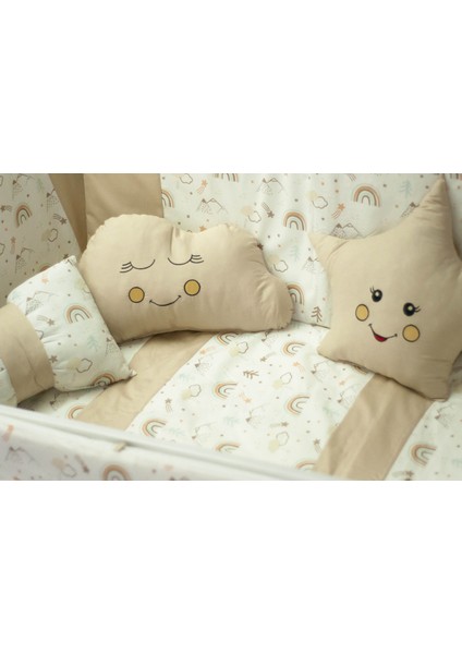 Park Yatak Bebek Seti Nevresim Takımı 70x110 Rainbow Kahverengi fiyatları