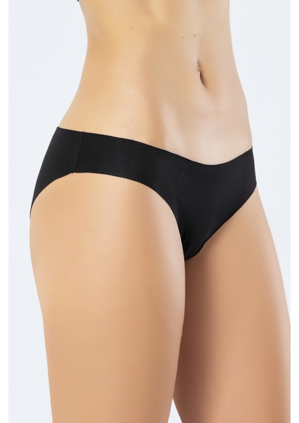 907 Kadın Lazer Kesim Pamuk Bikini Külot-Siyah fiyatları