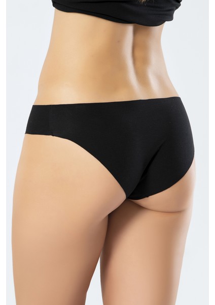 907 Kadın Lazer Kesim Pamuk Bikini Külot-Siyah modelleri